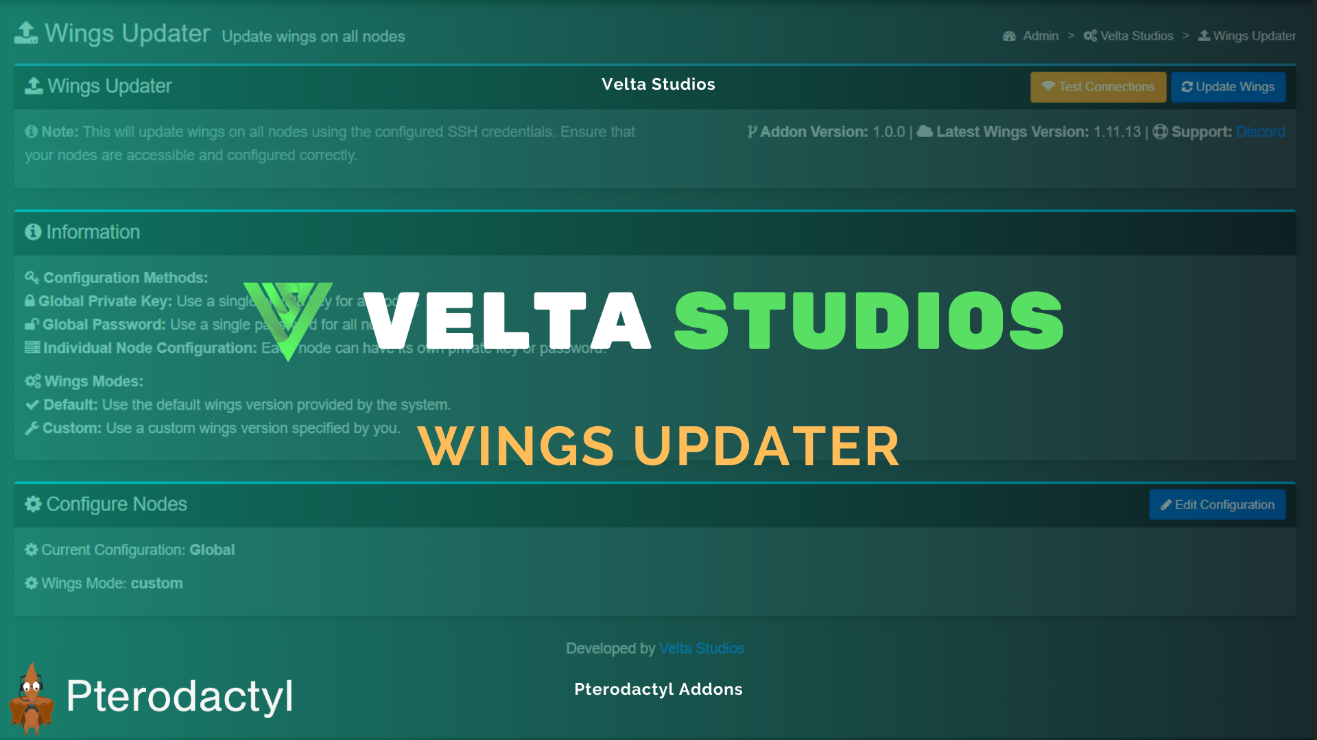 Wings Updater para Pterodactyl